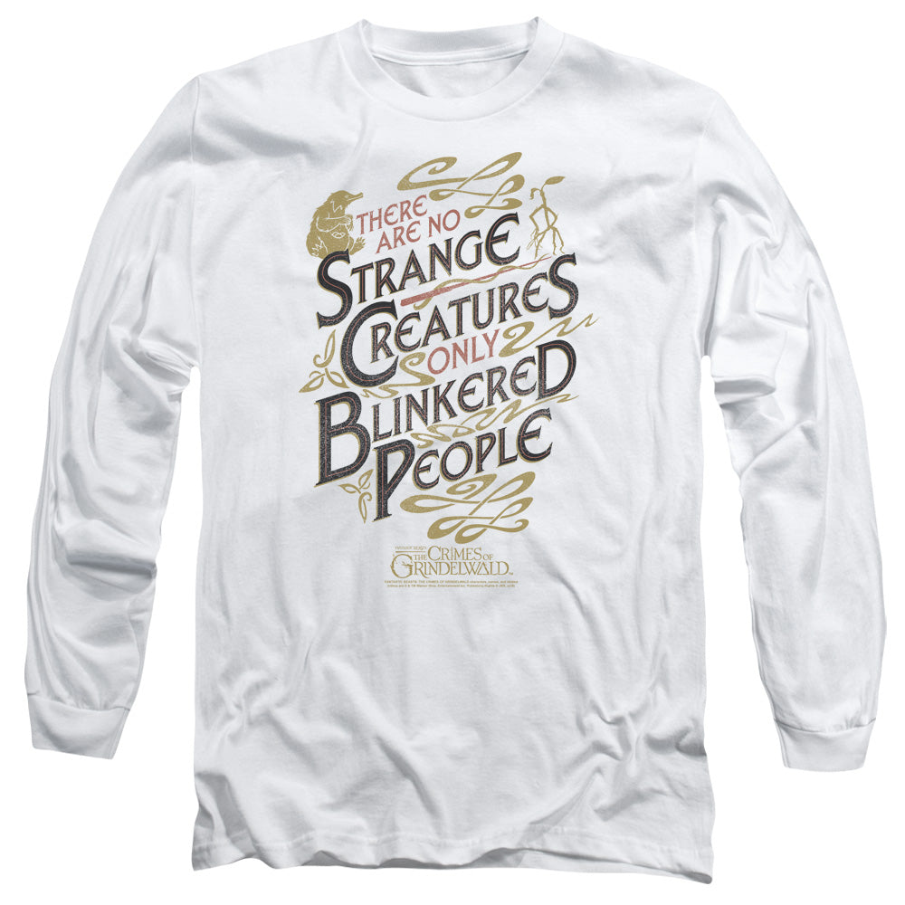 FANTASTIC BEASTS 2/BLINKERED PEOPLE - L/S ADULT 18/1 - WHITE