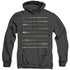 FANTASTIC BEASTS 2/WANDS - ADULT HEATHER HOODIE - BLACK