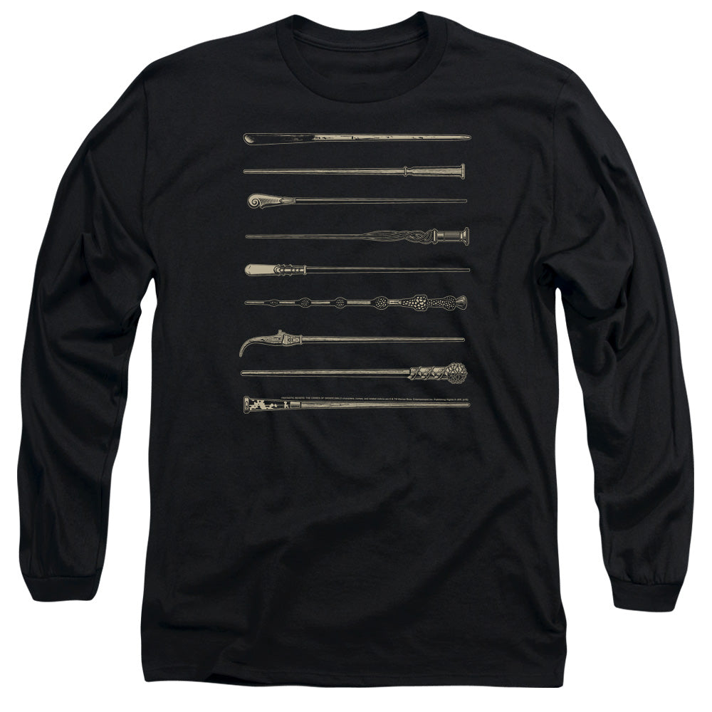 FANTASTIC BEASTS 2/WANDS - L/S ADULT 18/1 - BLACK