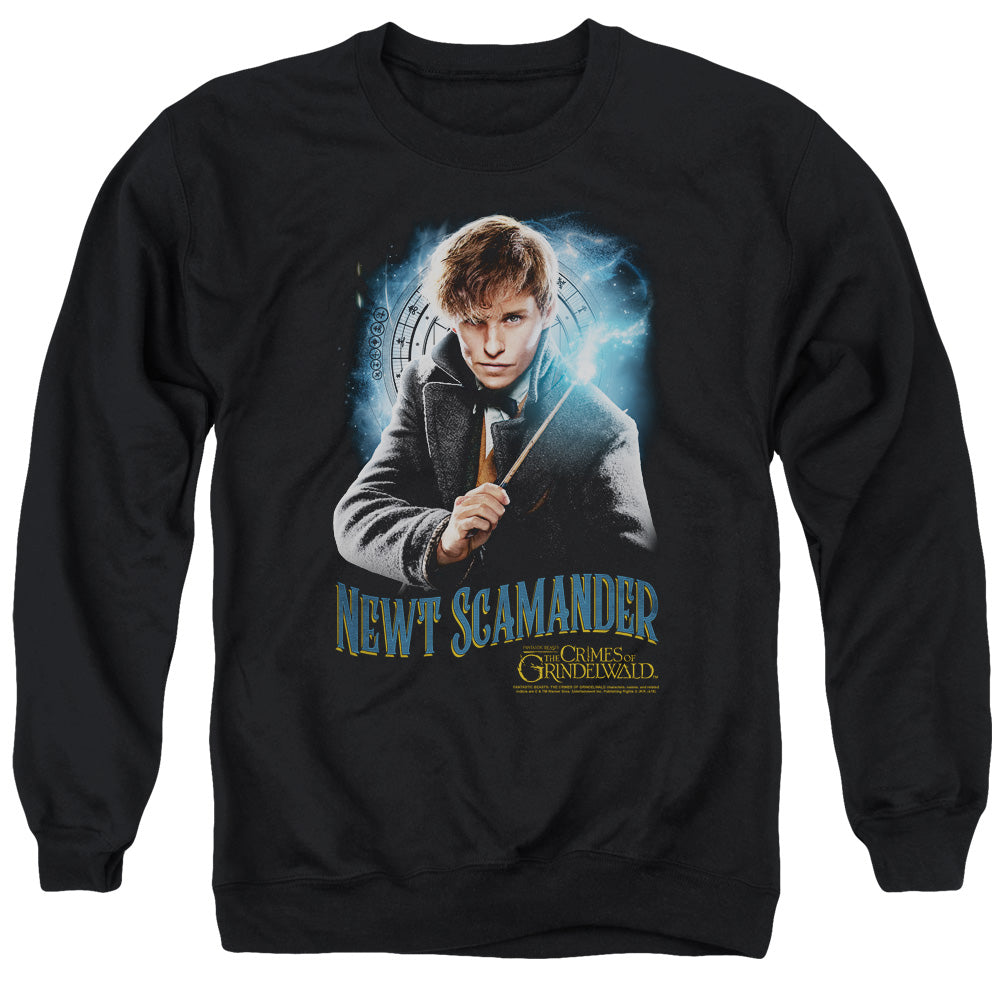 FANTASTIC BEASTS 2/SCAMANDER MONOGRAM - ADULT CREWNECK SWEATSHIRT - BLACK