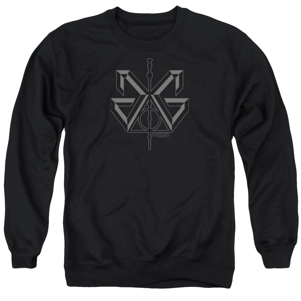 FANTASTIC BEASTS 2/GRINDELWALD SIGIL - ADULT CREWNECK SWEATSHIRT - BLACK