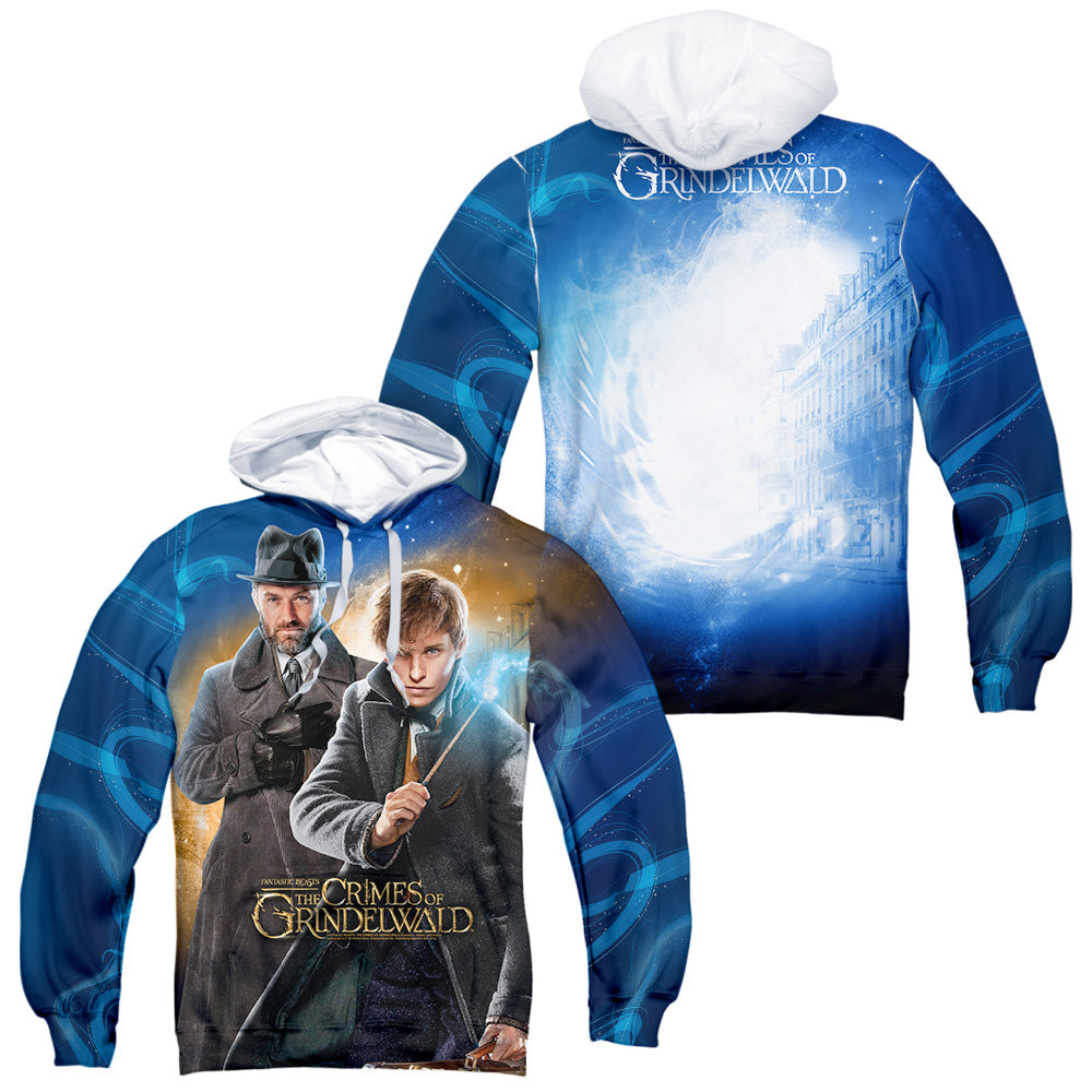 FANTASTIC BEASTS 2/TEAM UP (FRONT/BACK PRINT) - ADULT POLY PULLOVER HOODIE - MULTI