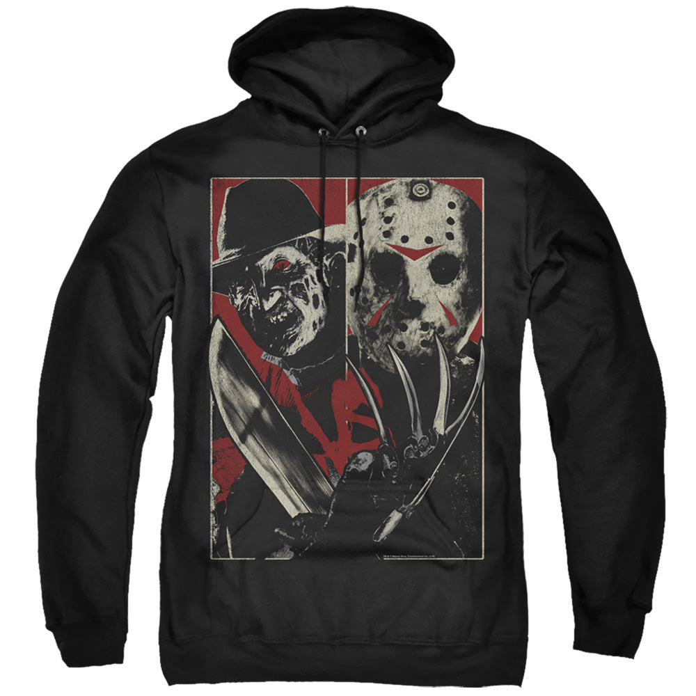 FREDDY VS JASON/VS - ADULT PULLOVER HOODIE - BLACK