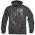 FREDDY VS JASON/VS - ADULT HEATHER HOODIE - BLACK