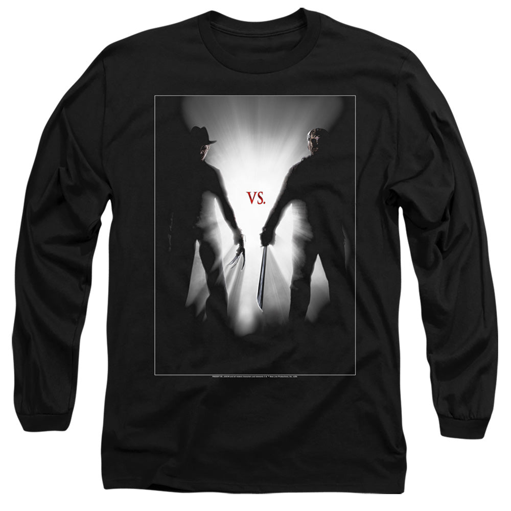 FREDDY VS JASON/SILHOUETTES - L/S ADULT 18/1 - BLACK