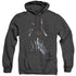 FREDDY VS JASON/FACE OFF - ADULT HEATHER HOODIE - BLACK