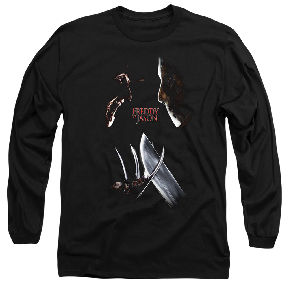 FREDDY VS JASON/FACE OFF - L/S ADULT 18/1 - BLACK
