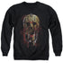 FREDDY VS JASON/MASK AND CLAWS - ADULT CREWNECK SWEATSHIRT - BLACK