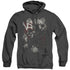 FREDDY VS JASON/SCRATCHES - ADULT HEATHER HOODIE - BLACK