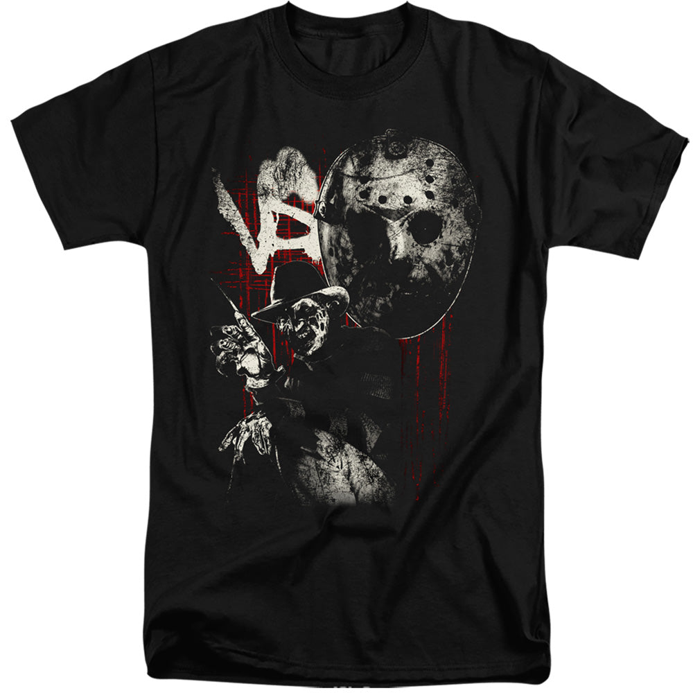 FREDDY VS JASON/SCRATCHES - S/S ADULT TALL 18/1 - BLACK
