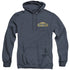 POLAR EXPRESS/CONDUCTOR - ADULT HEATHER HOODIE - NAVY