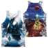 POLAR EXPRESS/JOURNEY (FRONT/BACK PRINT) - ADULT POLY TANK TOP - MULTI