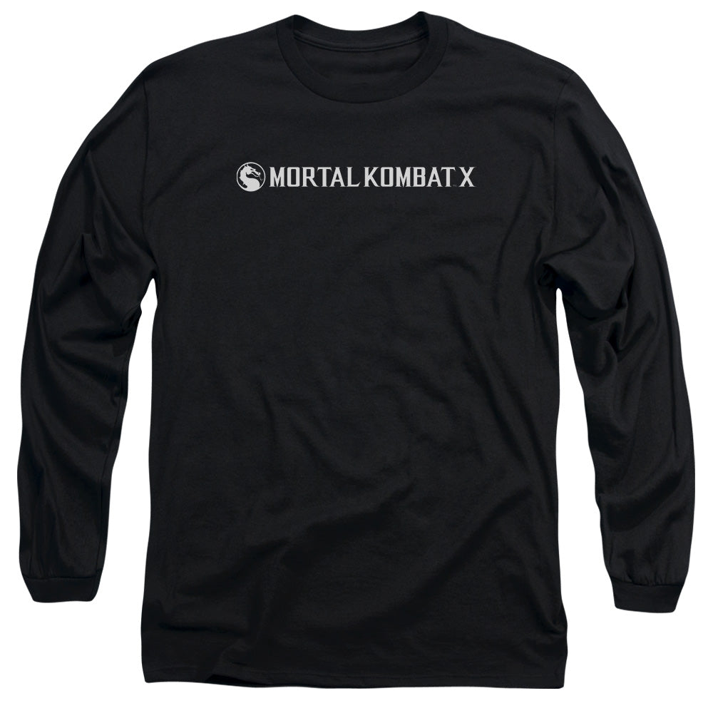 MORTAL KOMBAT X/HORIZONTAL LOGO -  L/S ADULT 18/1  - BLACK