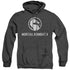 MORTAL KOMBAT X/DRAGON LOGO - ADULT HEATHER HOODIE - BLACK