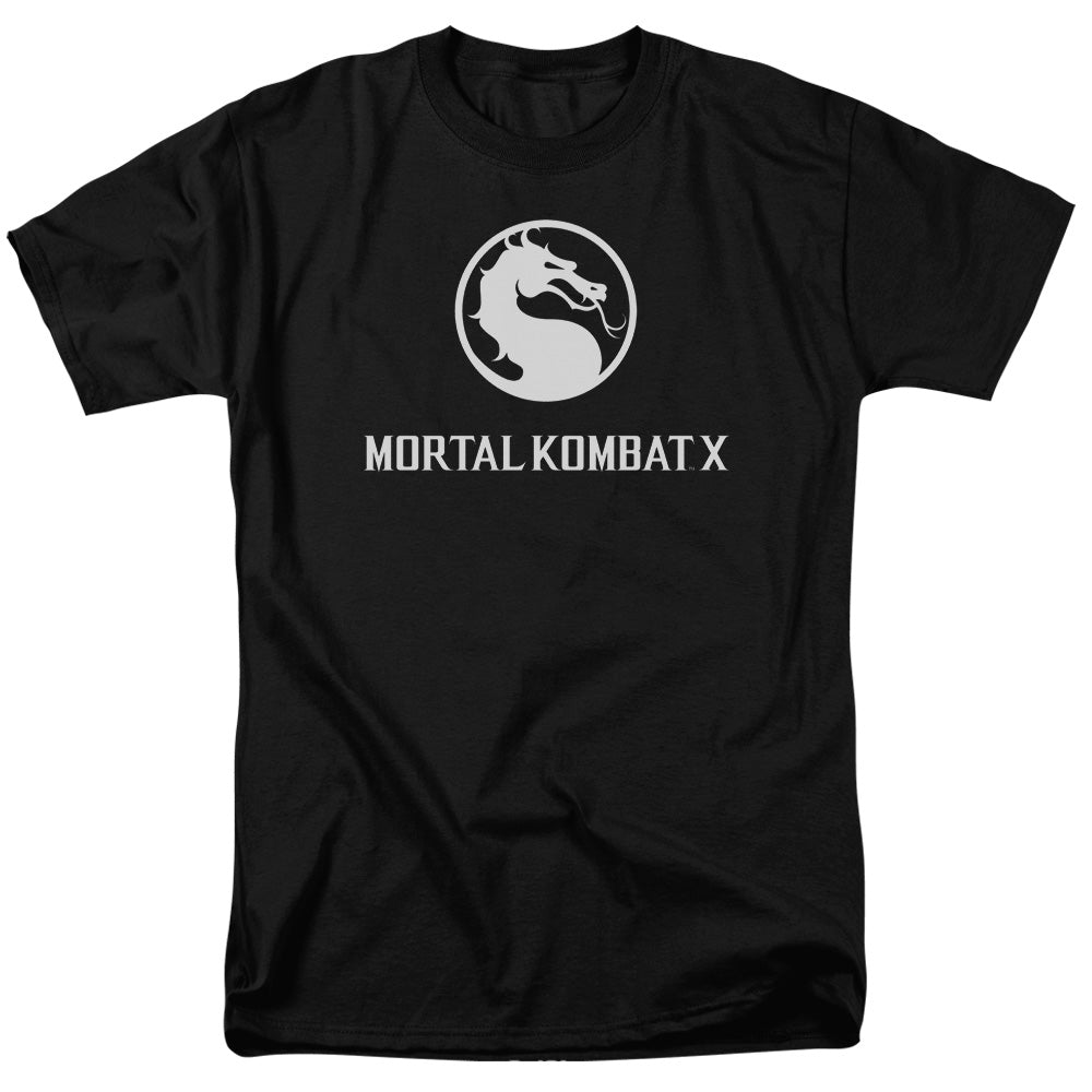 MORTAL KOMBAT X/DRAGON LOGO - S/S ADULT 18/1  -  BLACK