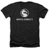 MORTAL KOMBAT X/DRAGON LOGO - ADULT HEATHER - BLACK