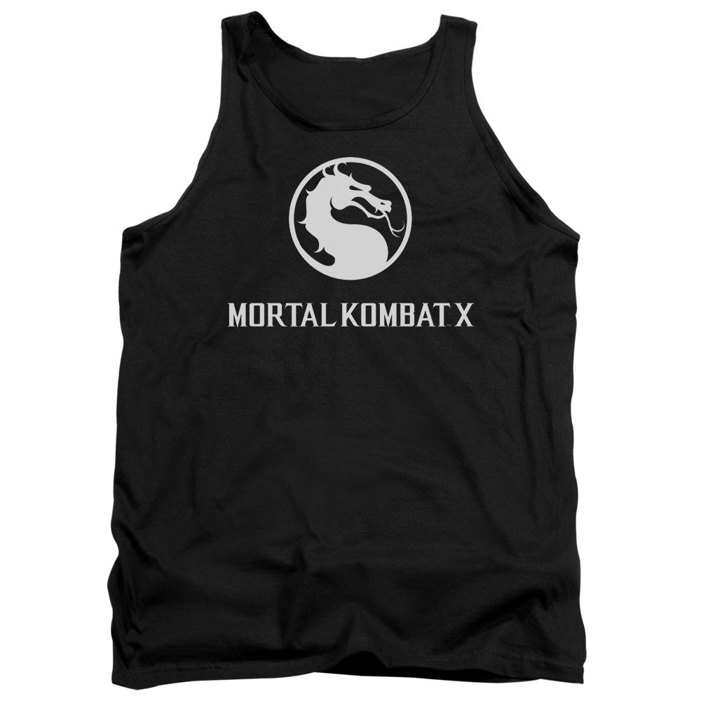 MORTAL KOMBAT X/DRAGON LOGO - ADULT TANK - BLACK