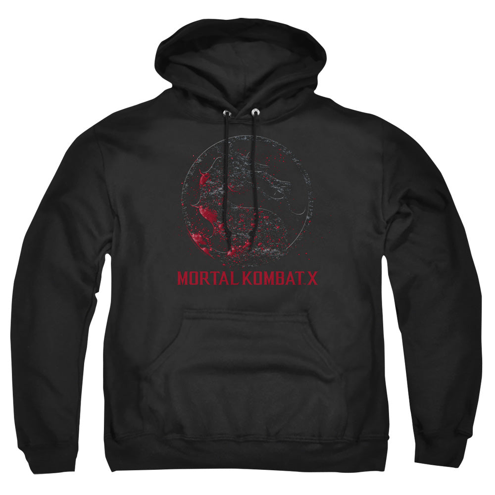 MORTAL KOMBAT X/BLOODY SEAL - ADULT PULLOVER HOODIE - BLACK