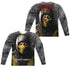 MORTAL KOMBAT X/FINISH HIM (FRONT/BACK PRINT) - L/S ADULT POLY CREW  - MULTI