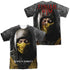 MORTAL KOMBAT X/FINISH HIM (FRONT/BACK PRINT) - S/S ADULT POLY CREW - MULTI