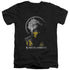 MORTAL KOMBAT X/SCORPION BUST - S/S ADULT V-NECK 30/1 - BLACK