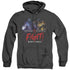 MORTAL KOMBAT X/FIGHT - ADULT HEATHER HOODIE - BLACK
