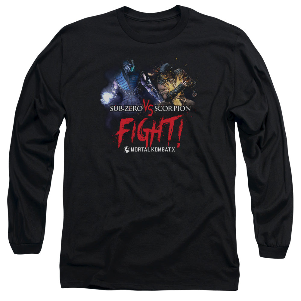 MORTAL KOMBAT X/FIGHT -  L/S ADULT 18/1  - BLACK