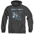 MORTAL KOMBAT X/RAIDEN - ADULT HEATHER HOODIE - BLACK