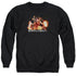 MORTAL KOMBAT X/SCORPIO FLAMES - ADULT CREWNECK SWEATSHIRT - BLACK
