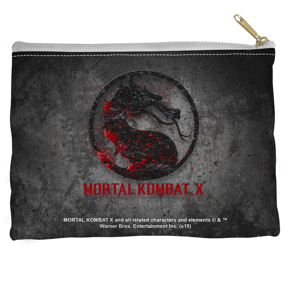 MORTAL KOMBAT X/STONE LOGO - STRAIGHT BOTTOM ACCESSORY POUCH