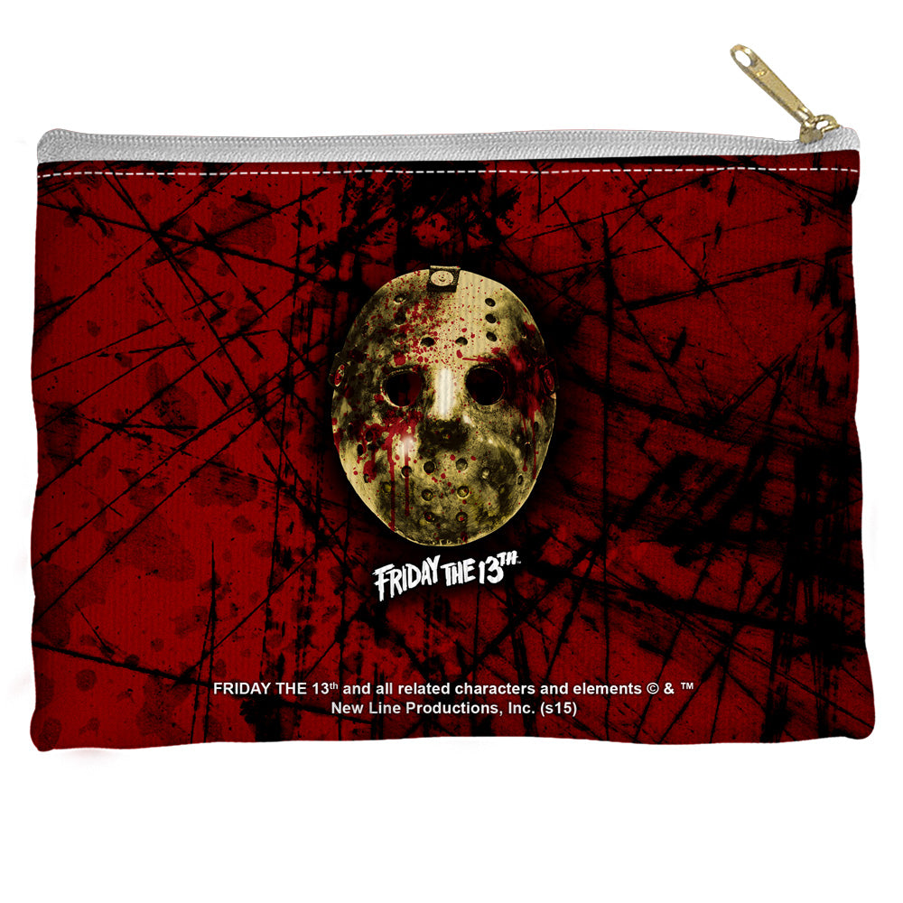 FRIDAY THE 13TH/BLOODY MASK - STRAIGHT BOTTOM ACCESSORY POUCH
