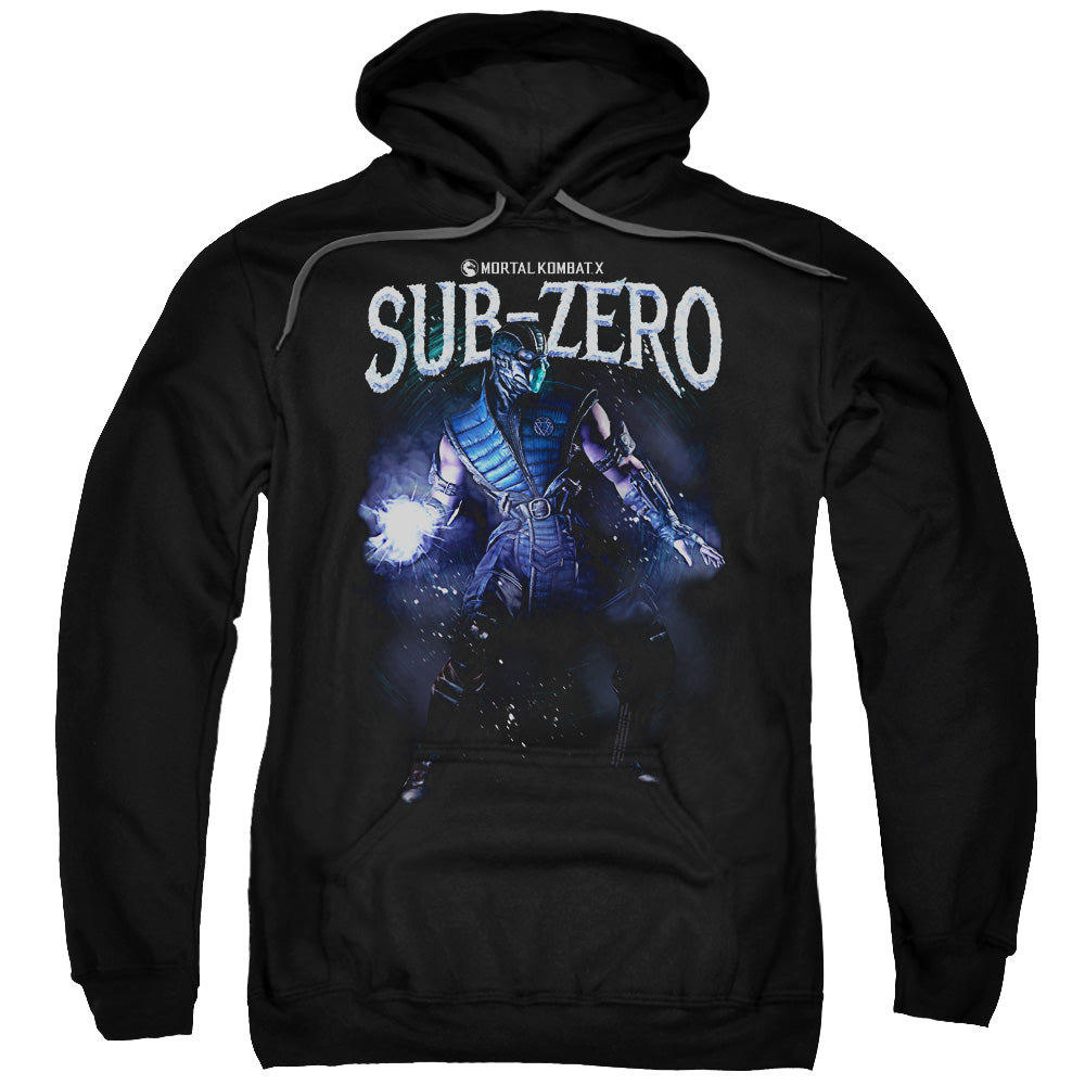 MORTAL KOMBAT X/SUB-ZERO - ADULT PULLOVER HOODIE - BLACK