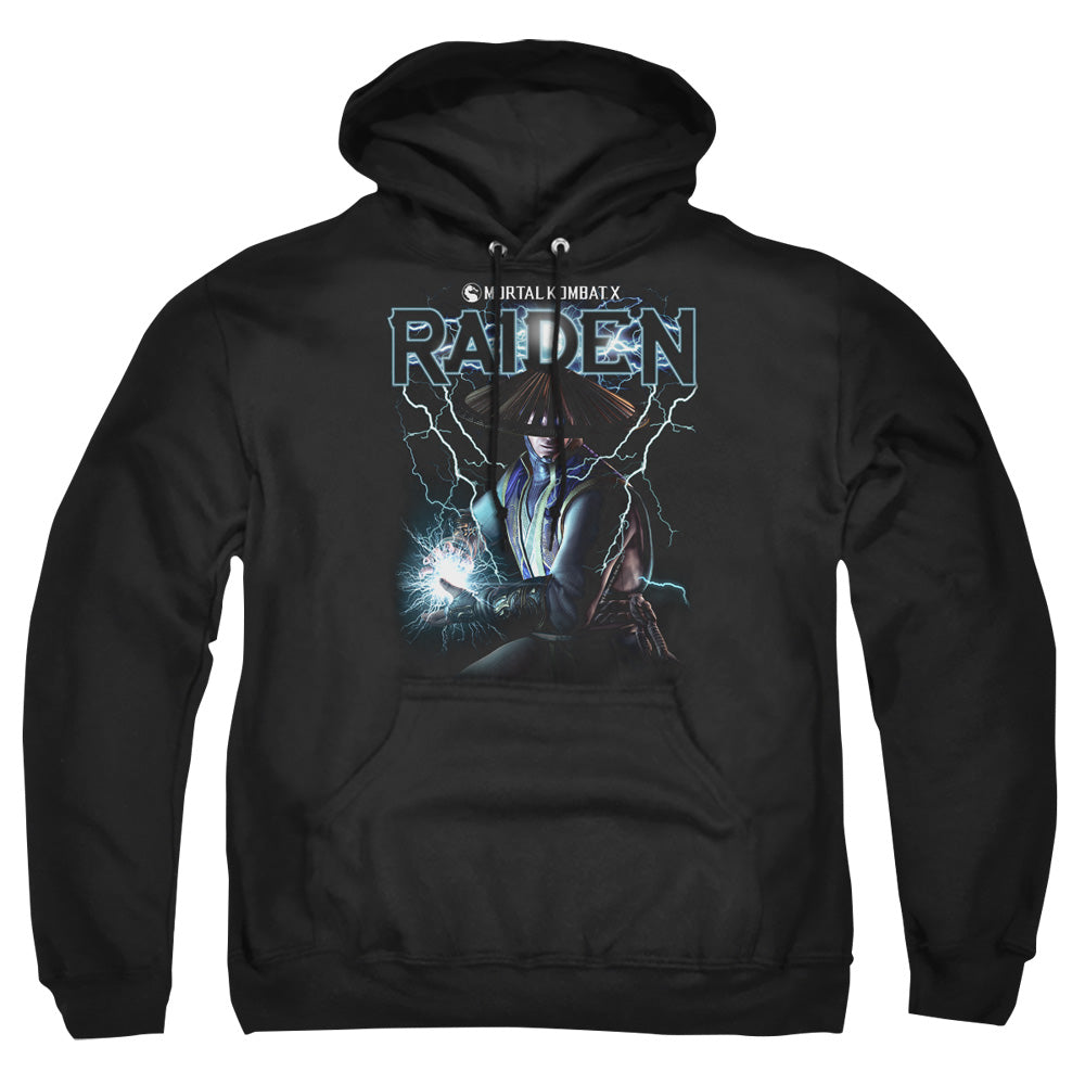MORTAL KOMBAT/RAIDEN - ADULT PULLOVER HOODIE - BLACK