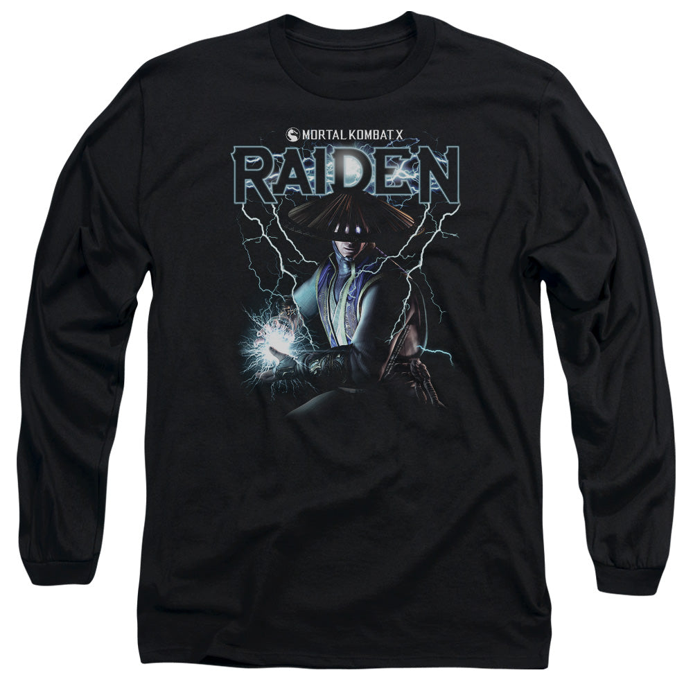 MORTAL KOMBAT/RAIDEN -  L/S ADULT 18/1  - BLACK