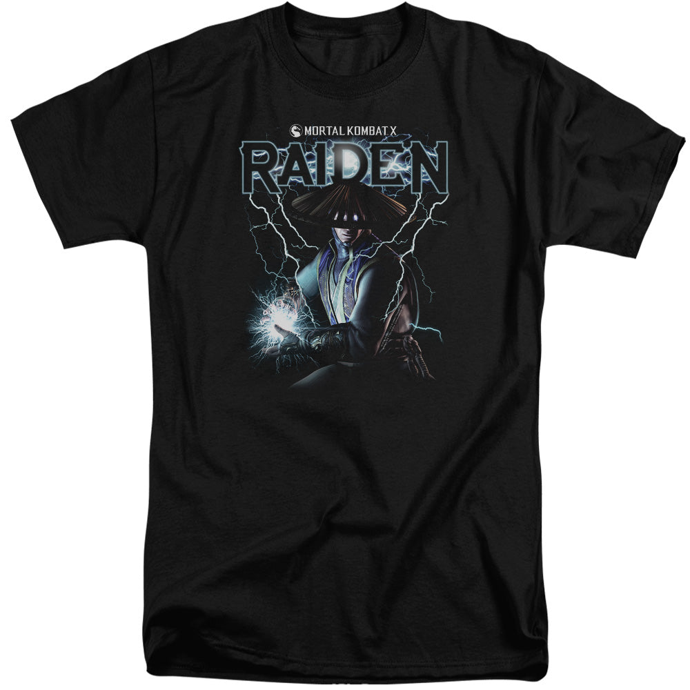 MORTAL KOMBAT/RAIDEN - S/S ADULT TALL 18/1 - BLACK