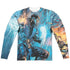 MORTAL KOMBAT/KOMBAT COMIC (FRONT/BACK PRINT) - L/S ADULT POLY CREW  - MULTI