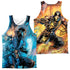 MORTAL KOMBAT/KOMBAT COMIC (FRONT/BACK PRINT) - ADULT POLY TANK TOP - MULTI