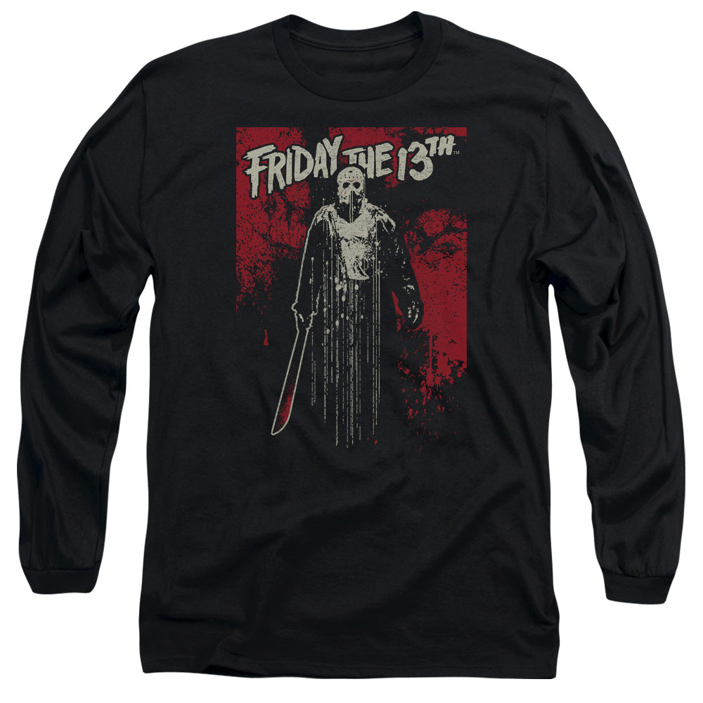 FRIDAY THE 13TH/DRIP -  L/S ADULT 18/1  - BLACK