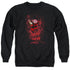 NIGHTMARE ON ELM STREET/ONE TWO FREDDYS COMING FOR YOU - ADULT CREWNECK SWEATSHIRT - BLACK