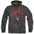 FRIDAY THE 13TH/JASON LIVES - ADULT HEATHER HOODIE - BLACK
