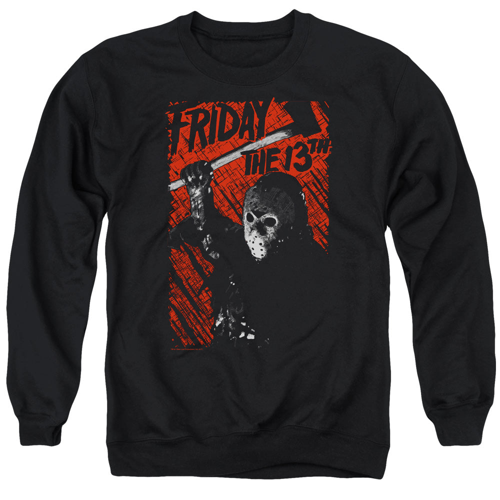 FRIDAY THE 13TH/JASON LIVES - ADULT CREWNECK SWEATSHIRT - BLACK