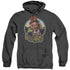 WILLY WONKA AND THE CHOCOLATE FACTORY/ITS SCRUMDIDDLYUMPTIOUS - ADULT HEATHER HOODIE - BLACK