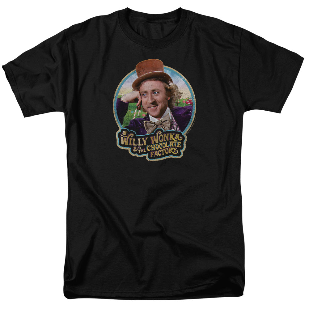 WILLY WONKA AND THE CHOCOLATE FACTORY/ITS SCRUMDIDDLYUMPTIOUS - S/S ADULT 18/1 - BLACK