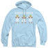 WILLY WONKA AND THE CHOCOLATE FACTORY/OOMPA LOOMPA - ADULT PULLOVER HOODIE - LIGHT BLUE
