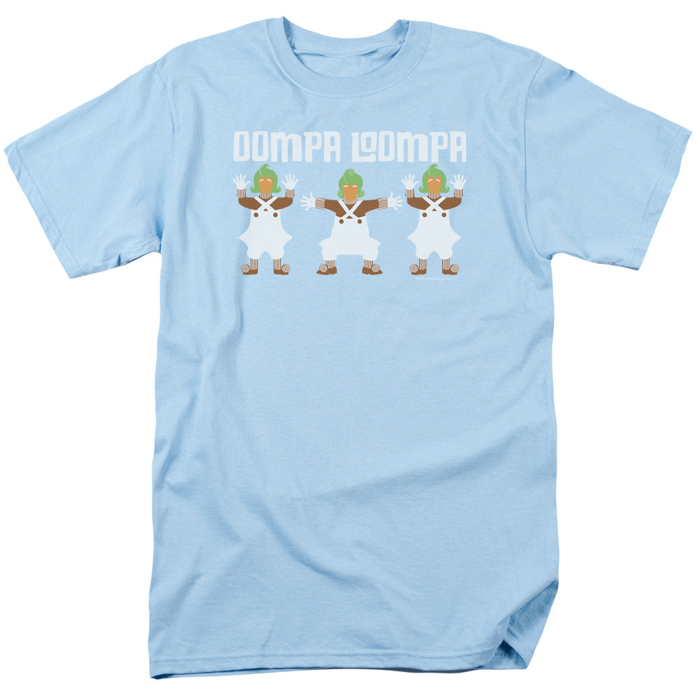 WILLY WONKA AND THE CHOCOLATE FACTORY/OOMPA LOOMPA - S/S ADULT 18/1 - LIGHT BLUE