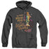WILLY WONKA AND THE CHOCOLATE FACTORY/MUSIC MAKERS - ADULT HEATHER HOODIE - BLACK