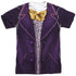 WILLY WONKA AND THE CHOCOLATE FACTORY/WONKA COSTUME (FRONT/BACK PRINT) - S/S ADULT POLY CREW - MULTI