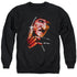 NIGHTMARE ON ELM STREET/FREDDYS FACE - ADULT CREWNECK SWEATSHIRT - BLACK
