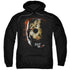 FRIDAY THE 13TH/MASK OF DEATH - ADULT PULLOVER HOODIE - BLACK