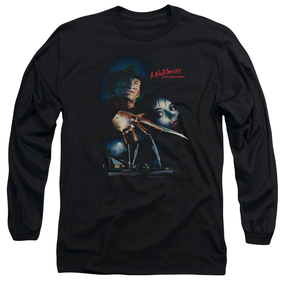 NIGHTMARE ON ELM STREET/ELM STREET POSTER -  L/S ADULT 18/1  - BLACK